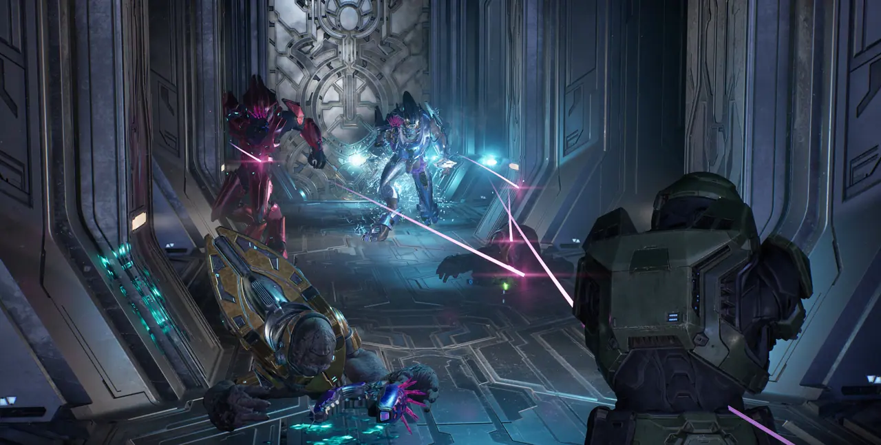 A Covenant interior with routes where Halo Terminals can be discovered